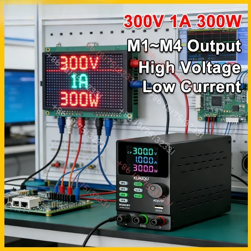 Switching Dc Power Supply 300V 1A - KUAIQU 300V 1A Einstellbares DC-Netzteil M1~M4