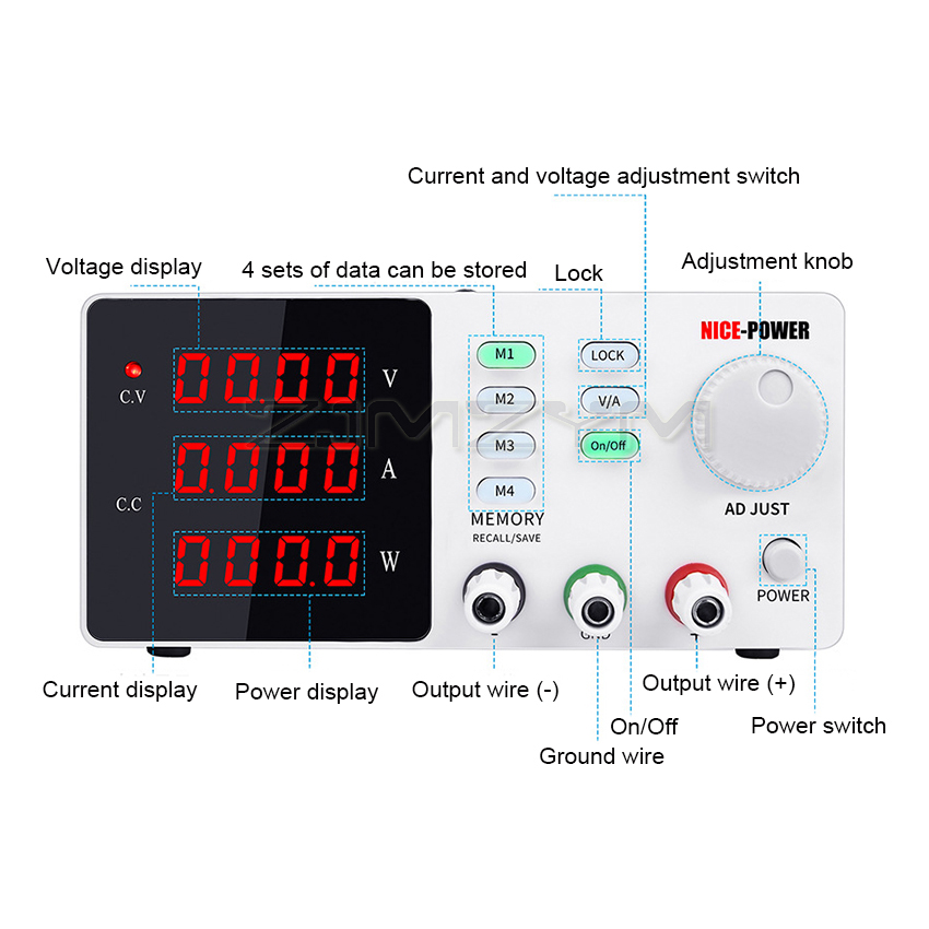 2025 Bestseller Labor-Programm – High Precision Adjustable Lab Power Supply 120V 3A Bewertung und Preis